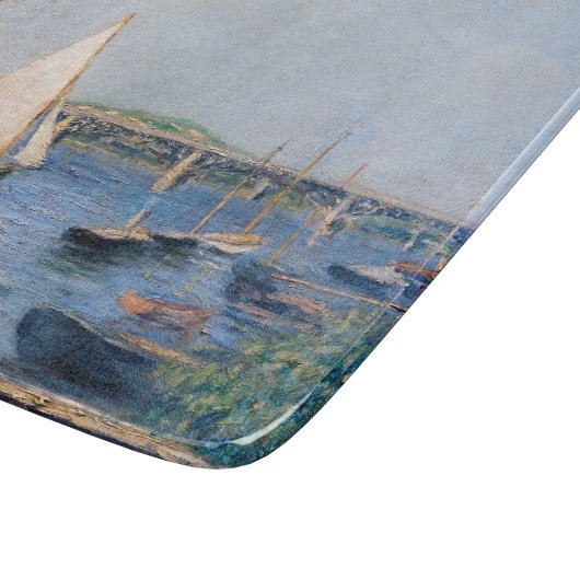 Planche À Découper Gustave Caillebotte - Bateaux à voile à Argenteuil (Coin)