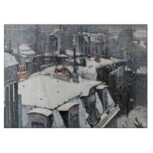 Planche À Découper Gustave Caillebotte - Toits sous la neige