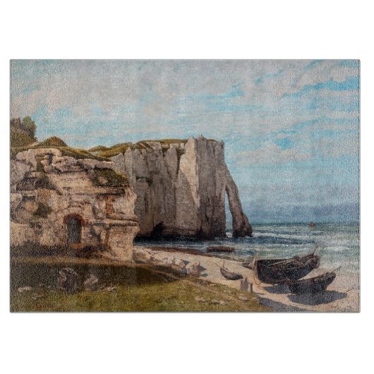 Planche À Découper Gustave Courbet - Falaises à Etretat après la temp (Devant)