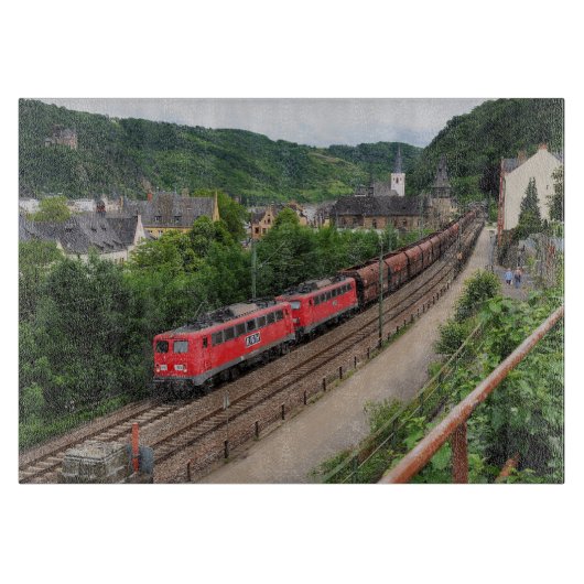 Planche À Découper Güterzug à Saint-Goar (Devant)