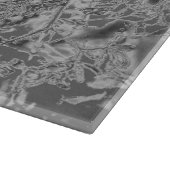 Planche À Découper Hachoir d'art argenté et gris (Coin)