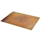 Planche À Découper Hachoir en verre en coupe d'arbre d'acacia (Coin)