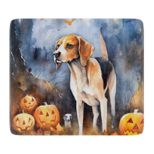 Planche À Découper Halloween Anglais Foxhound Avec Citrouille