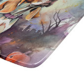 Planche À Découper Halloween Basset Hound Avec Crainte Citrouille (Coin)