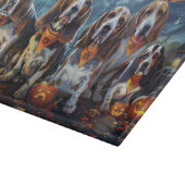 Planche À Découper Halloween Basset Hound Éffrayant (Coin)