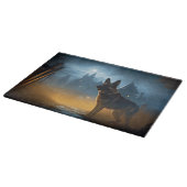 Planche À Découper Halloween berger allemand effroi (Coin)