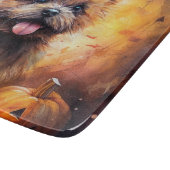 Planche À Découper Halloween Cairn Terrier Avec La Peur Citrouille (Coin)