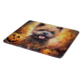 Planche À Découper Halloween Cairn Terrier Avec La Peur Citrouille (Coin)