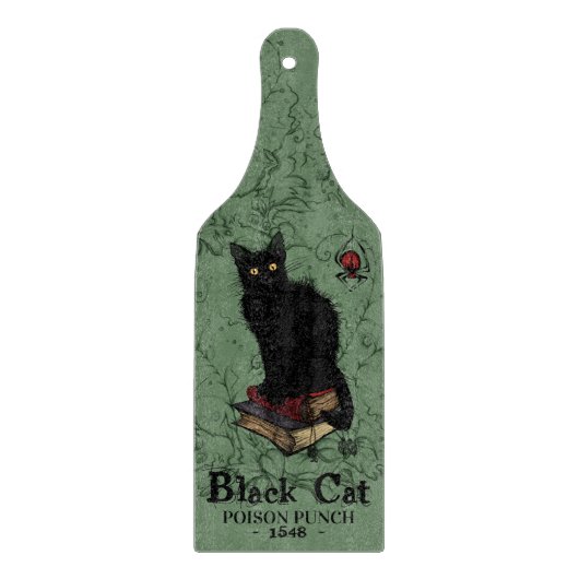 Planche À Découper Halloween de chat noir (Devant)