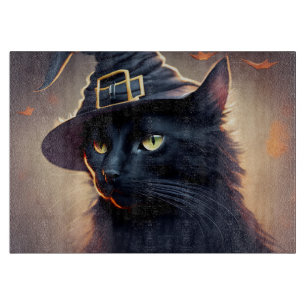 Planche À Découper Halloween de chat noir