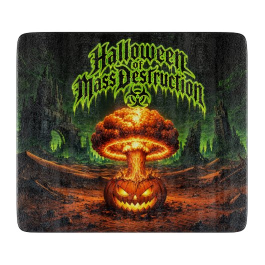 Planche À Découper Halloween de destruction massive Citrouille radioa (Devant)