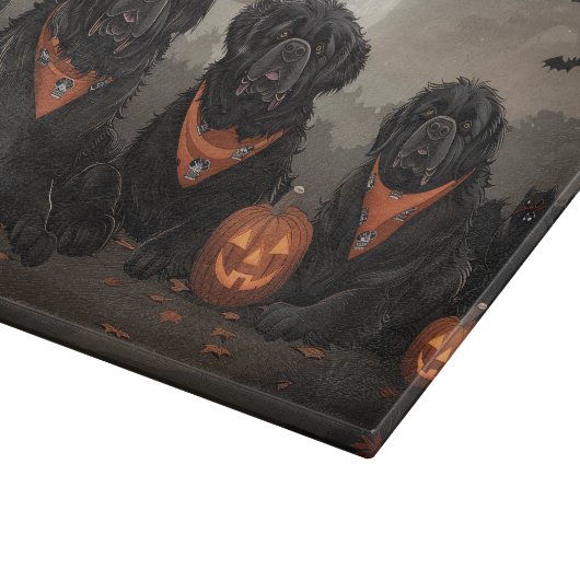 Planche À Découper Halloween de Terre-Neuve Éffrayant (Coin)