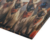 Planche À Découper Halloween Éffrayant de chats de Siamese (Coin)