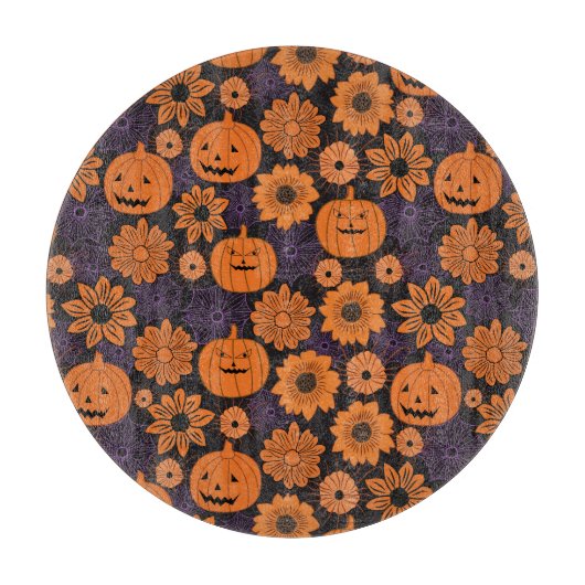 Planche À Découper Halloween floral (Devant)