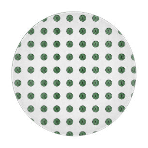 Planche À Découper Halloween Green Polka Dot Eyes