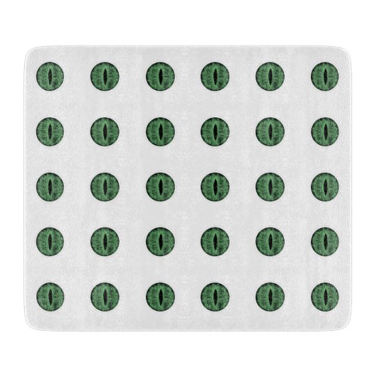Planche À Découper Halloween Green Polka Dot Eyes (Devant)