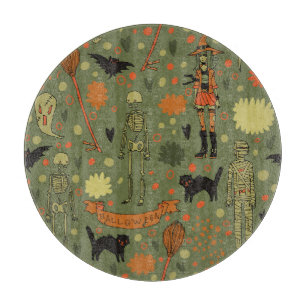 Planche À Découper Halloween Haunt : Mélange Vintage Éffrayant