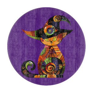 Planche À Découper Halloween/mystique/chat/chute