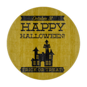 Planche À Découper Halloween rétro typographique