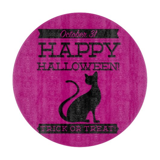 Planche À Découper Halloween rétro typographique (Devant)