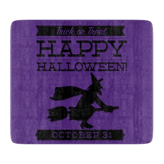 Planche À Découper Halloween rétro typographique (Devant)