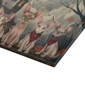 Planche À Découper Halloween sphynx chats Éffrayant (Coin)