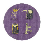 Planche À Découper Halloween Squelette Dracula Mummy Griffe Reaper (Devant)