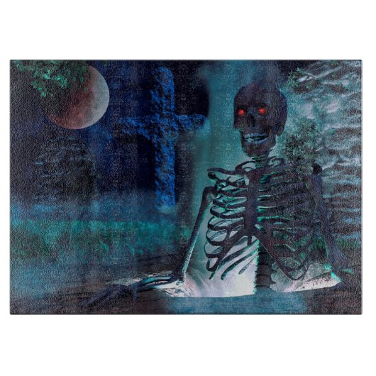 Planche À Découper Halloween Squelettique Gravesite (Devant)