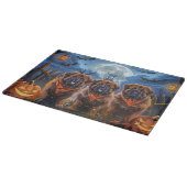 Planche À Découper Halloween Tibétain Mastiff Éffrayant (Coin)