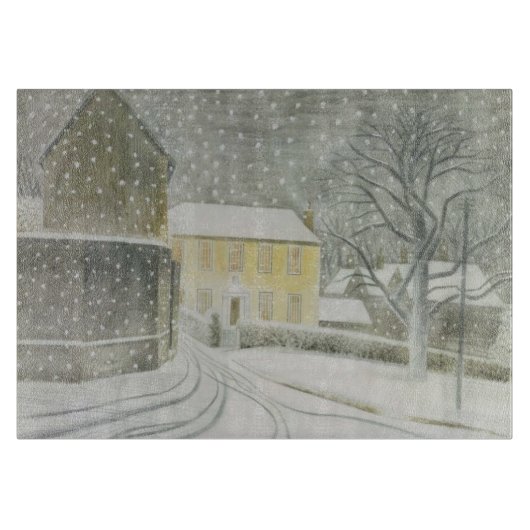 Planche À Découper Halstead Road à Neige (par Eric Ravilious) (Devant)