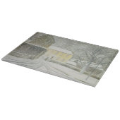 Planche À Découper Halstead Road à Neige (par Eric Ravilious) (Coin)