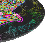 Planche À Découper Hamsa Fatma Main Psychedelic Art (Coin)