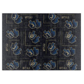 Planche À Découper Hanukkah A Great Miracle Navy Blue (Devant)