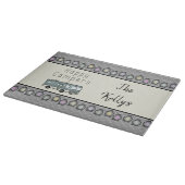 Planche À Découper Happy Campers RV personnalisé (Coin)