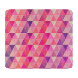 Planche À Découper Happy Colors Geometric Triangles Pattern