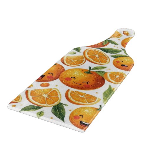 Planche À Découper Happy Face Fruit  (Coin)