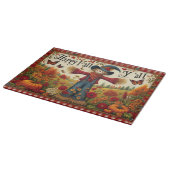 Planche À Découper Happy Fall Ya'll mignonne Scarecrow et automne Har (Coin)