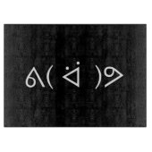 Planche À Découper Happy Gary ᕕ( ᐛ )Meme Emoticon Text Art (Devant)