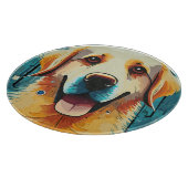 Planche À Découper Happy Golden Retriever (Coin)