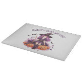 Planche À Découper Happy Halloween violet sorcière Citrouilles et cha (Coin)