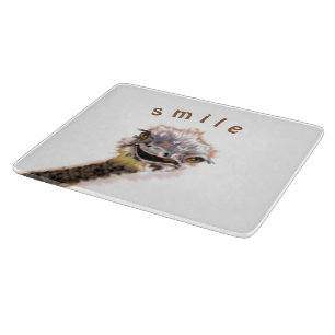 Planche À Découper Happy Ostrich Cutting Board Couleurs personnalisée
