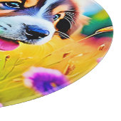 Planche À Découper Happy Puppy Meadow Design (Coin)