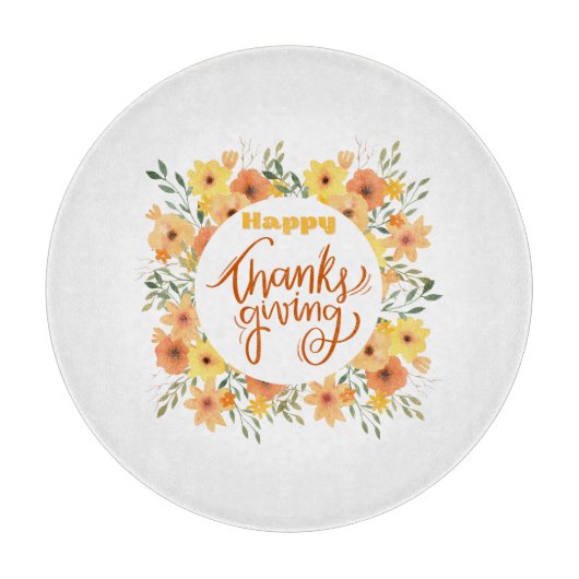 Planche À Découper Happy Thanksgiving (Devant)