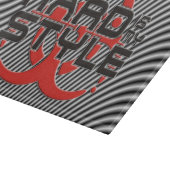 Planche À Découper HARD est mon STYLE - bandes noir & blanc (Coin)