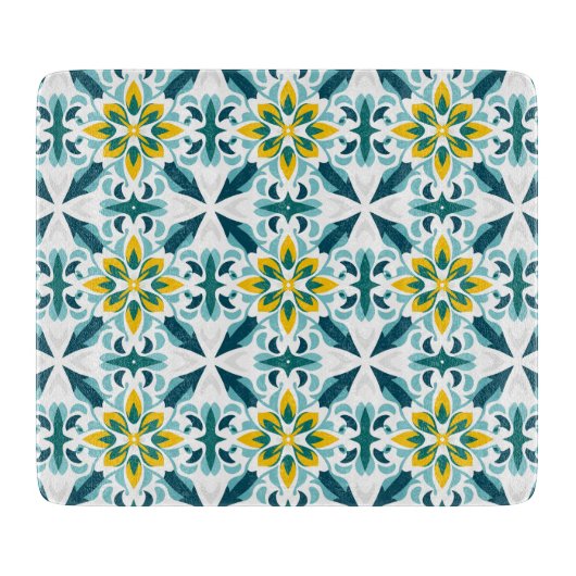 Planche À Découper 💛 Harmonie 💚 VerdeSol Azulejo (Devant)