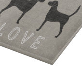 Planche À Découper Harrier Chien Silhouettes Amour (Coin)