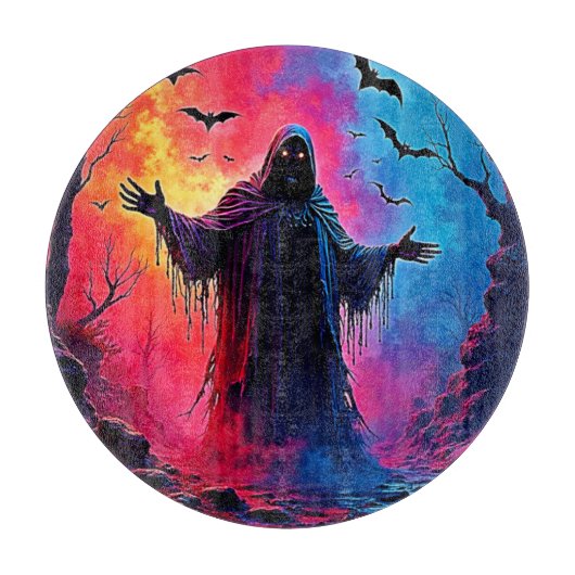 Planche À Découper Hauning Demon Habillé Dans L'Ombre Design (Devant)