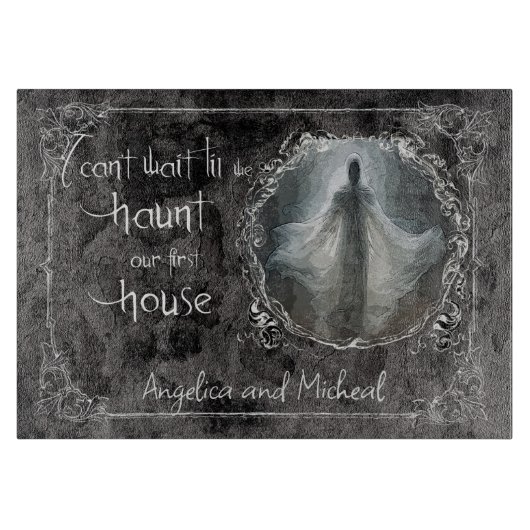 Planche À Découper Haunt Our First House Mariage (Devant)
