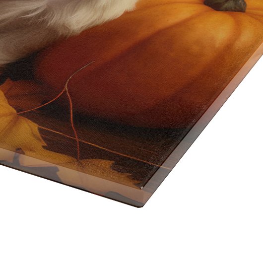 Planche À Découper Havanais chiot automne ravi Citrouille (Coin)