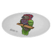 Planche À Découper Hawk headed parrot bird cartoon illustration (Coin)